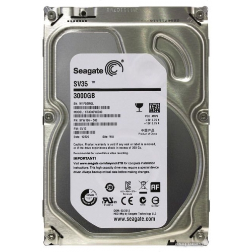 Купить Жесткий диск SEAGATE ST3000VX000 3TB SATA 7200RPM 6GB/S 64MB в интернет-магазине Ravta – самая низкая цена
