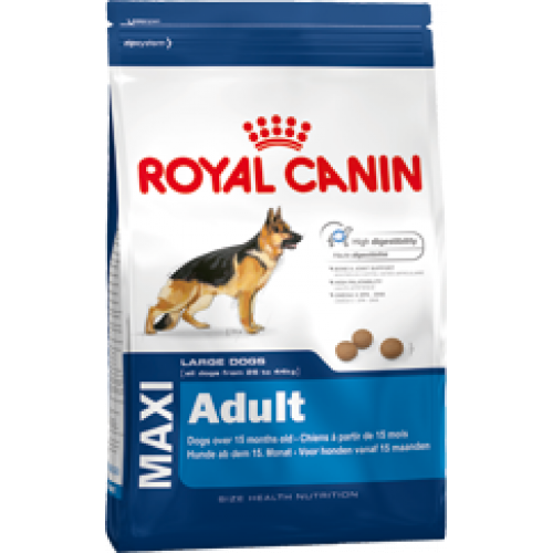 Купить Корм Royal Canin Maxi Adult для собак крупных пород 15кг в интернет-магазине Ravta – самая низкая цена