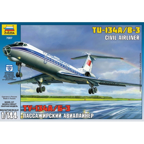 Купить Зв.7007ПН Авиалайнер "Ту-134 А/Б-3" в интернет-магазине Ravta – самая низкая цена