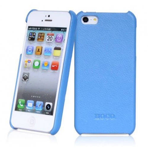 Купить Чехол-накладка HOCO Duke leather back cover case для iPhone 5 (синий) в интернет-магазине Ravta – самая низкая цена