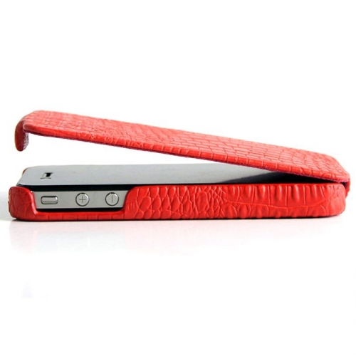 Купить Чехол Borofone Crocodile leather case для iPhone 4/4s, имитация кожи крокодила (красный) в интернет-магазине Ravta – самая низкая цена