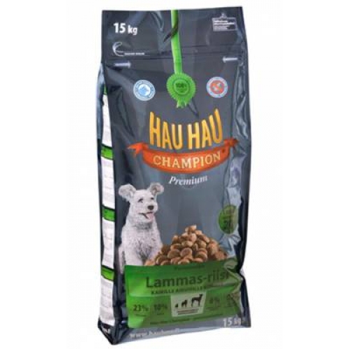 Купить Корм Hau-Hau Champion Lamb- Rice Adult dog - полнорационный для собак всех пород ягненок с рисом 15  в интернет-магазине Ravta – самая низкая цена