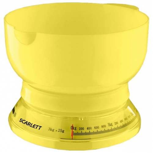 Купить Кухонные весы Scarlett SC1210 (желтый) в интернет-магазине Ravta – самая низкая цена
