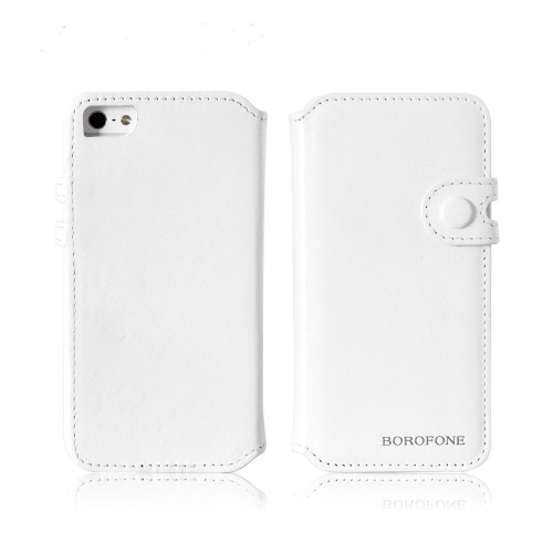 Купить Кожаный чехол Borofone Retro Business leather case для iPhone 5 (белый) в интернет-магазине Ravta – самая низкая цена
