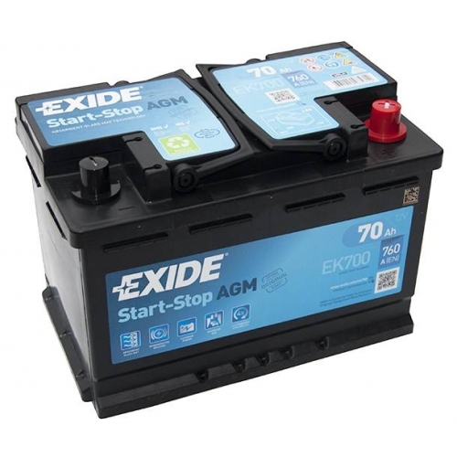 Купить Аккумулятор EXIDE Start-Stop AGM EK700, 70Ah 760A обр. пол. (278x175x190) в интернет-магазине Ravta – самая низкая цена