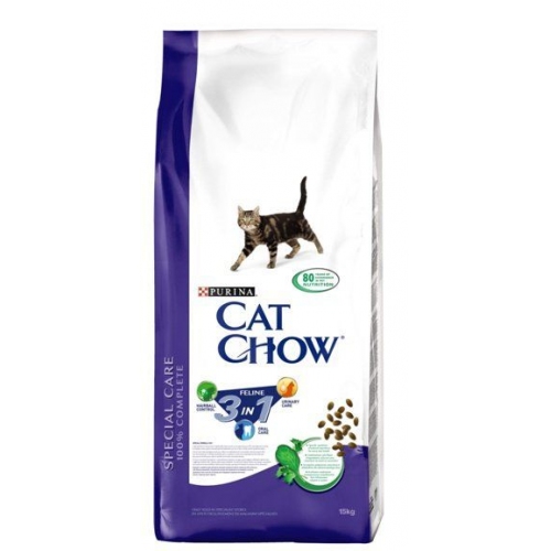 Купить Корм Cat Chow Feline корм для кошек 3 в 1, индейка 15кг в интернет-магазине Ravta – самая низкая цена