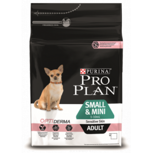 Купить ProPlan Dog ADULT SMALL&MINI Sensitive skin,лосось/рис 0,7кг. для собак мелких,карликовых пород. 1/8 в интернет-магазине Ravta – самая низкая цена