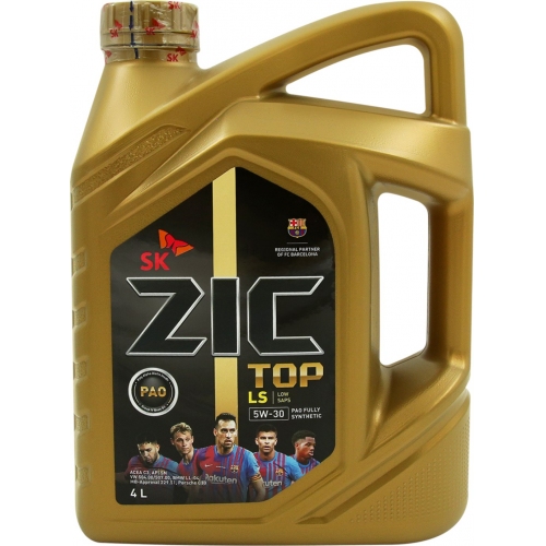 Купить Масло моторное ZIC TOP LS 5W-30 4л в интернет-магазине Ravta – самая низкая цена