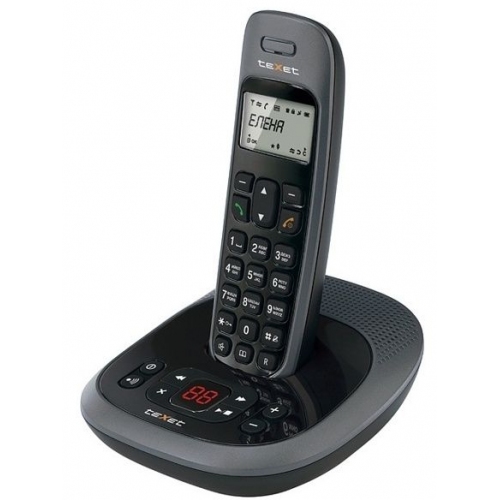 Купить Телефон DECT Texet TX-D6255А (черный/титаниум) в интернет-магазине Ravta – самая низкая цена