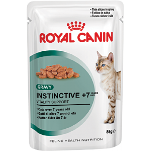 Купить Консервы Royal Canin Instinctive +7 пауч для кошек старше 7 лет кусочки в соусе Мясо 85г в интернет-магазине Ravta – самая низкая цена