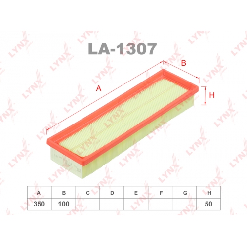 Купить Фильтр воздушный LYNXauto LA-1307 в интернет-магазине Ravta – самая низкая цена