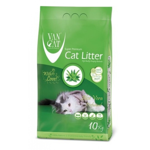 Купить VAN CAT ALOE VERA  5кг  Наполнитель комкующийся для кошачьего туалета с ароматом алое вера в интернет-магазине Ravta – самая низкая цена