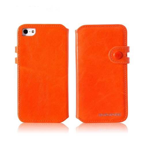 Купить Кожаный чехол Borofone Retro Business leather case для iPhone 5 (оранжевый) в интернет-магазине Ravta – самая низкая цена