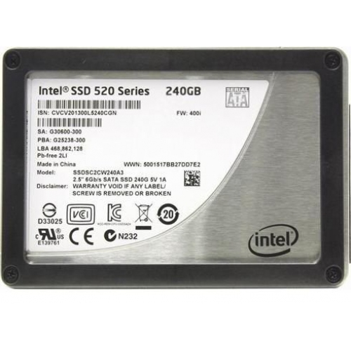 Купить Накопитель Intel SSD 240GB 520 Series SSDSC2CW240A310 в интернет-магазине Ravta – самая низкая цена