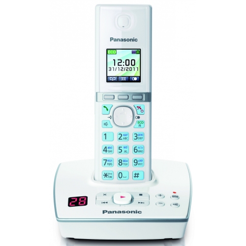 Купить Телефон DECT Panasonic KX-TG8061RUW (белый) в интернет-магазине Ravta – самая низкая цена