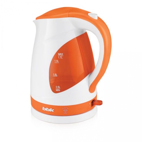 Купить Чайник BBK EK-1700P белый/оранж., пластик, об.1,7л, 2200Вт. в интернет-магазине Ravta – самая низкая цена