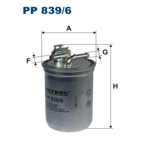Купить PP839/6 Топливный фильтр в интернет-магазине Ravta – самая низкая цена