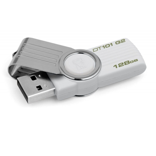 Купить Флеш Диск Kingston 128Gb DataTraveler 101 USB2.0 белый DT101G2/128GB в интернет-магазине Ravta – самая низкая цена