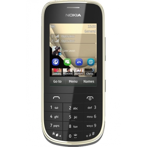 Купить Мобильный телефон Nokia 202 Asha (белый/золотистый) в интернет-магазине Ravta – самая низкая цена