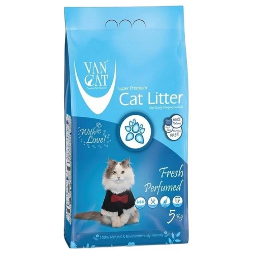Купить VAN CAT FRESH  5кг  Наполнитель комкующийся для кошачьего туалета с ароматом весенней свежести в интернет-магазине Ravta – самая низкая цена