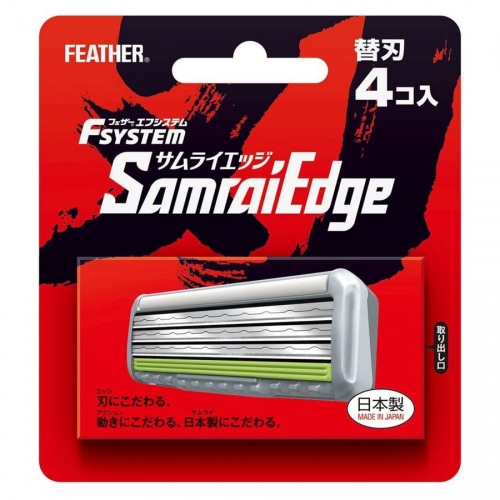 Купить 254067 Feather Запасные кассеты с тройным лезвием д/станка F-System "Samurai Edge" 4шт/144 в интернет-магазине Ravta – самая низкая цена