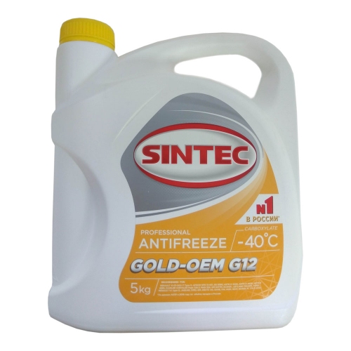 Купить -Sintec Антифриз GOLD (желтый) G12 5 кг в интернет-магазине Ravta – самая низкая цена
