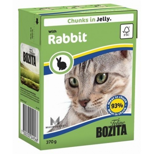 Купить Bozita super premium Кусочки в ЖЕЛЕ для кошек с кроликом (Rabbit) 0,37кг в интернет-магазине Ravta – самая низкая цена