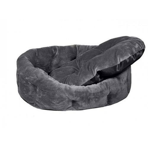 Купить Дарэлл 9341 Лежак Zоо-М овальный пухлый с подушкой "PUMA" серый 50*40*16см в интернет-магазине Ravta – самая низкая цена