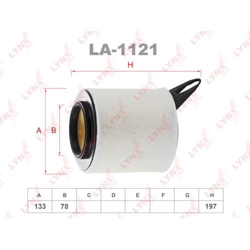 Купить Фильтр воздушный LYNXauto LA-1121 в интернет-магазине Ravta – самая низкая цена