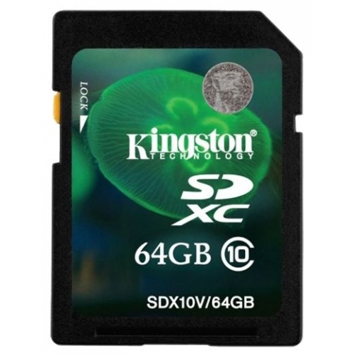 Купить Карта памти Kingston SDXC 64Gb Class 10(SDX10V/64GB) в интернет-магазине Ravta – самая низкая цена