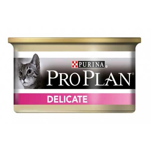 Купить Консервы ProPlan Delicate для кошек с чувствительным пищеварением, мусс индейка 85г в интернет-магазине Ravta – самая низкая цена