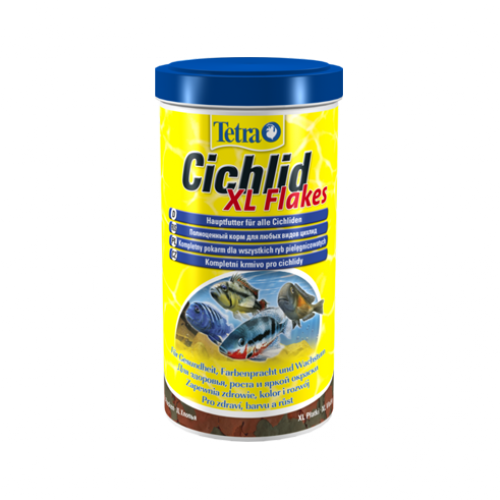Купить Основной корм крупных цихлид Tetra Cichlid  XL Flakes 1000ml в интернет-магазине Ravta – самая низкая цена
