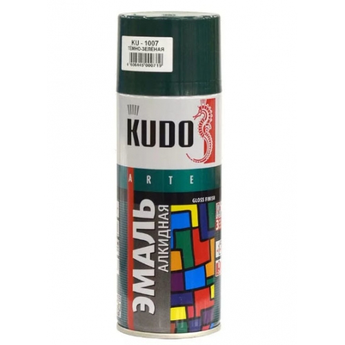 Купить Эмаль аэрозольная универсальная KUDO арт.(KU-1007) темно-зеленая (0,52л) в интернет-магазине Ravta – самая низкая цена