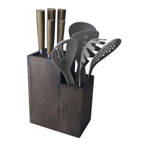 Купить Набор Erringen 5 кухонных ножей и 5 кухонных аксессуаров на деревянной подставке в интернет-магазине Ravta – самая низкая цена