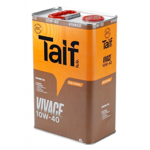 Купить Масло моторное TAIF VIVACE 10W-40 синтетическое 4л в интернет-магазине Ravta – самая низкая цена