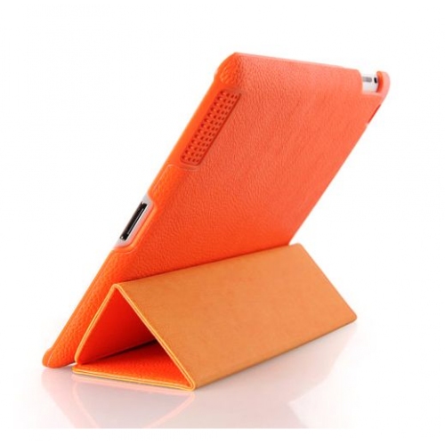 Купить Кожаный чехол HOCO Business Litchi leather case для iPad 2&3&4 (оранжевый) в интернет-магазине Ravta – самая низкая цена