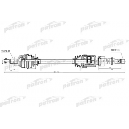 Купить pds4994 PATRON Приводной вал в интернет-магазине Ravta – самая низкая цена