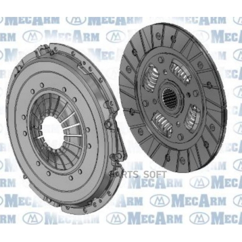 Купить MK9617D MecArm Комплект сцепления в интернет-магазине Ravta – самая низкая цена