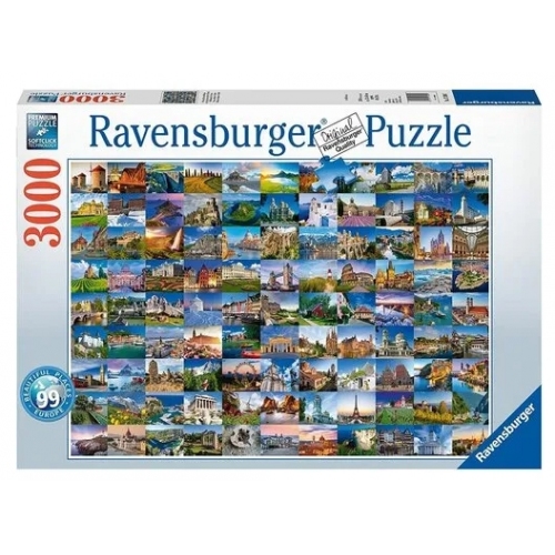 Купить Ravensburger. Пазл карт. 3000 арт.17080 "Красивые места Европы" в интернет-магазине Ravta – самая низкая цена