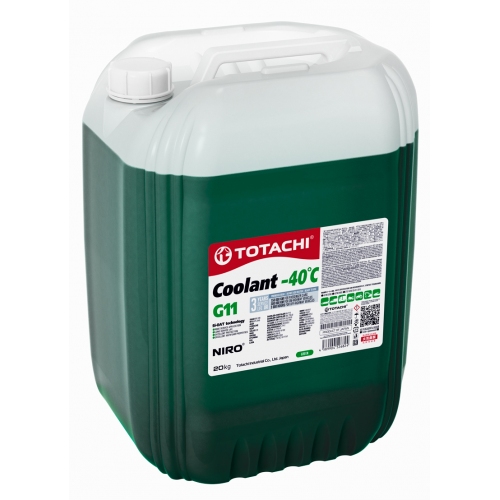 Купить Охлаждающая жидкость TOTACHI NIRO COOLANT Green -40C G11 20кг в интернет-магазине Ravta – самая низкая цена