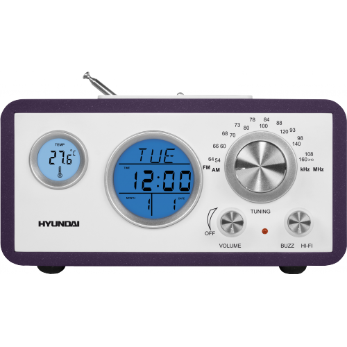 Купить Радиоприемник Hyundai H-1611 (вишня) в интернет-магазине Ravta – самая низкая цена