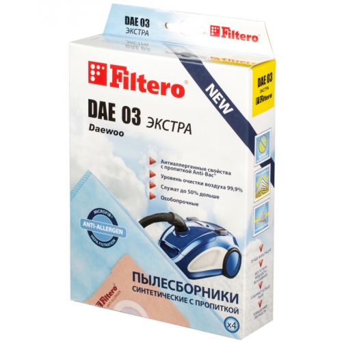 Купить Пылесборник Filtero DAE 03 (4) Экстра в интернет-магазине Ravta – самая низкая цена