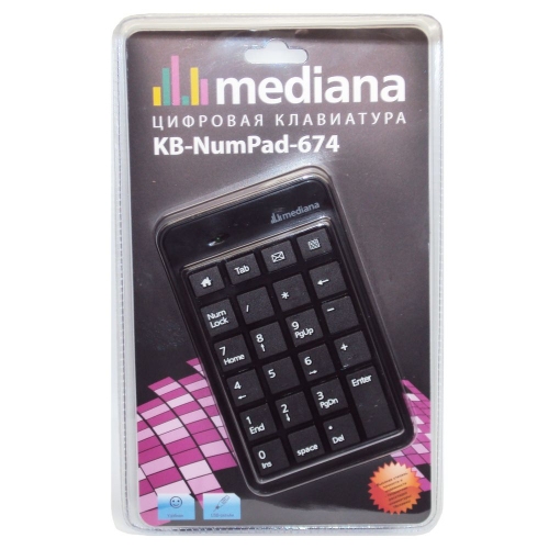 Купить Цифровой блок клавиатуры Mediana KB-NumPad-674 (черный) в интернет-магазине Ravta – самая низкая цена