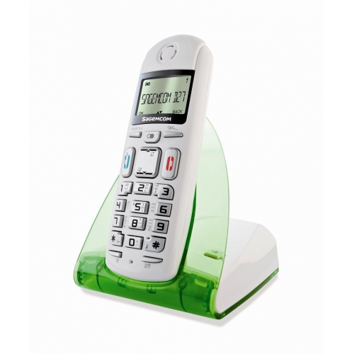 Купить Телефон DECT Sagemcom D27T  (белый/зеленый) в интернет-магазине Ravta – самая низкая цена