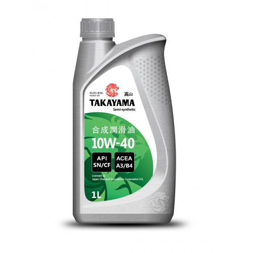 Купить Масло моторное TAKAYAMA 10W-40 API SN/СF (1л) пластик в интернет-магазине Ravta – самая низкая цена