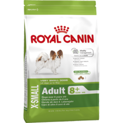 Купить Корм Royal Canin X-Small Adult 8+ для собак миниатюрных размеров старше 8 лет 500г в интернет-магазине Ravta – самая низкая цена