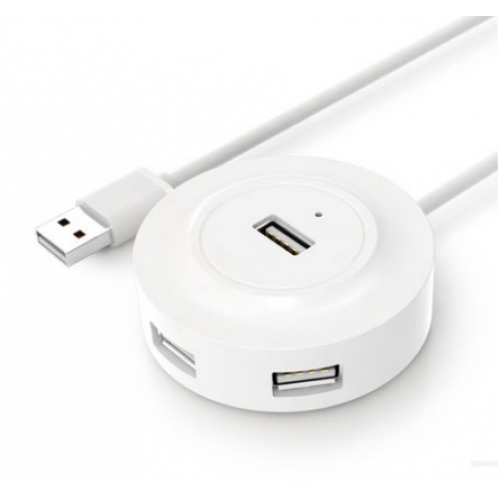 Купить Концентратор Greenconnect GC-UH4P03-W (USB 2.0 Хаб на 4 порта 0.8m, белый + разъем для доп.питания) в интернет-магазине Ravta – самая низкая цена