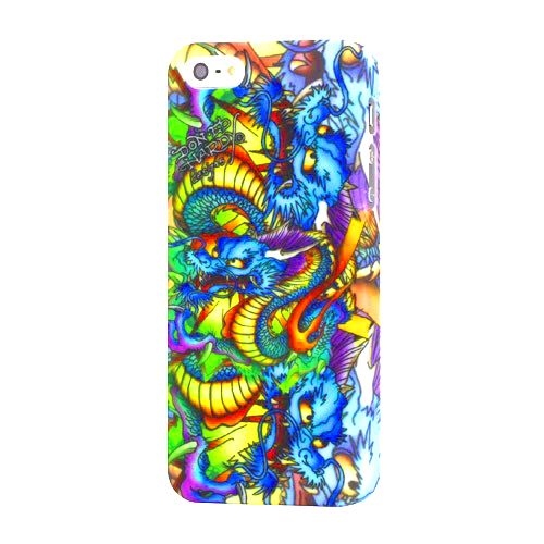 Купить Чехол-накладка Ed Hardy - Blue Dragon для iPhone 5 в интернет-магазине Ravta – самая низкая цена