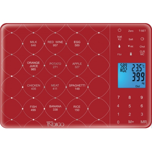 Купить Кухонные весы Scarlett IS-565 (бордовый) в интернет-магазине Ravta – самая низкая цена