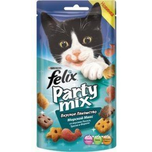 Купить Консервы Felix PARTY MIX для кошек Морской микс 20г в интернет-магазине Ravta – самая низкая цена